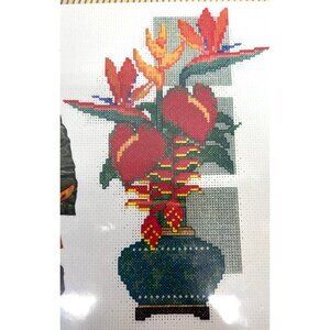 Cross Stitch Pattern Pattern "Local Flowers" Bird Of Paradise & Anthuriums By Ma